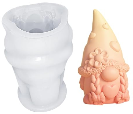 Silikonformen Gießformen Ostern - Gießformen Silikon | Silikonform Ostern Wichtel | Silikonform Wichtel Kerzenformen Zum Gießen | Silikonform Wichtel Gips | Wichtel Ostern Gießformen
