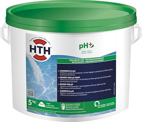 HTH Poudre pH Plus, Augmente la Valeur du pH dans la Piscine