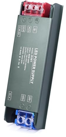 BRIMETI LED Trafo 24V Netzteil 230V auf 24V 60W Treibe Schaltnetzteil Transformator 2.5A AC 230V auf DC 24 Volt, Kompakter Extrem Dünner Konstantspannung Niedervolttrafo für led Streifen