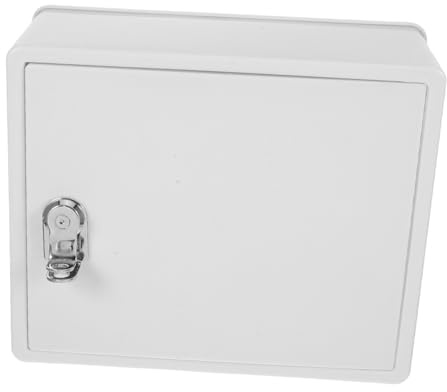 HOMSFOU Takeaway Key Box Wall Mount Locking Mailbox Outdoor Lockable Milk Box Milk Storage Distribution Container Secure Wall Mounted Hanging Lockable