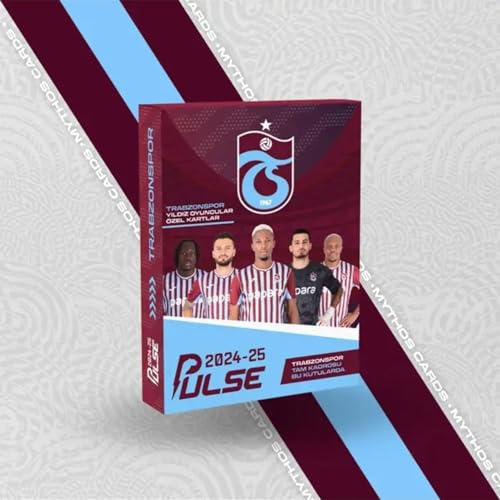 Trabzonspor Pulse Fußballkarten 2024/25 Sammelset 12 Karten Offiziell Lizenziert Fanartikel Geschenk Fußball Fan Karten Box Mythos Cards