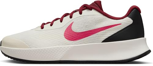 Nike Vapor Lite 3 Damen-Tennisschuh Für Clay Courts, Pale Ivory/Rush Pink-Sail-Team Red, HQ5291-104, 40 EU (W 8.5 US)
