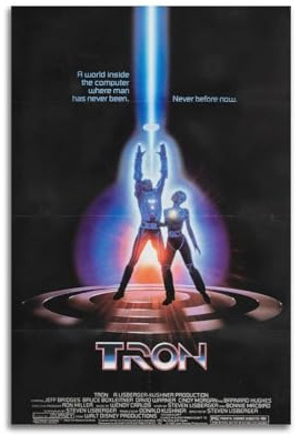 LIHAIXUAN Tron Poster auf Leinwand, ästhetische Bilder, Kunstdrucke für Wanddekoration, 30 x 45 cm, ungerahmter Stil