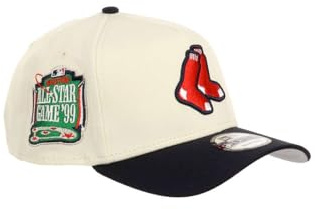 New Era Verstellbare Caps mit gebogenem Schirm im Two Tone Chrome Design 9Forty A-Frame Sidepatch Winter Baseball MLB Einheitsgröße Verschiedene Teams