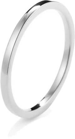 Trauringe Weißgold 585, Engagement Ring Women 14K Gold Schmal 3mm für Ehefrau Mutter Größe 52 (16.6)