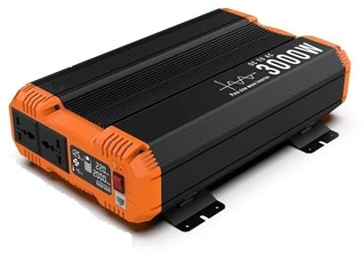 Transformateur Onduleurs À Onde Sinusoïdale pour Panneaux Solaires Multi-puissances 1200 W 1800 W 2500 W 3000 W 12 V 24 V vers 230 V pour l'europe(24V,KSC-3000W)