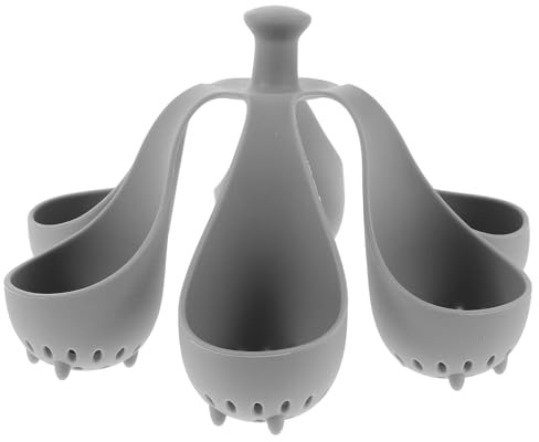 Toyvian Silicone Egg Boiler Rack for Kitchen with 6 Holes Efficient Hard Boiled Egg Cooker and Steamer Basket at Home