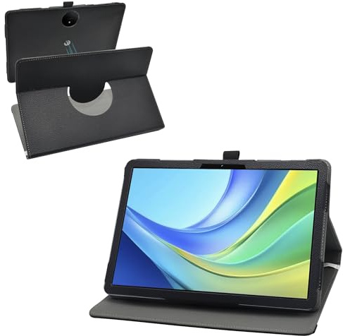 MAMA MOUTH Compatible con TCL NXTPAPER 14 Funda,de Cuero PU con rotación de 360°Funda para TCL NXTPAPER de 14 Pulgadas Tableta,Color Negro