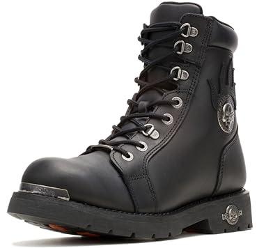 Harley-Davidson Uomo Diversion Pelle Black Stivali 45 EU