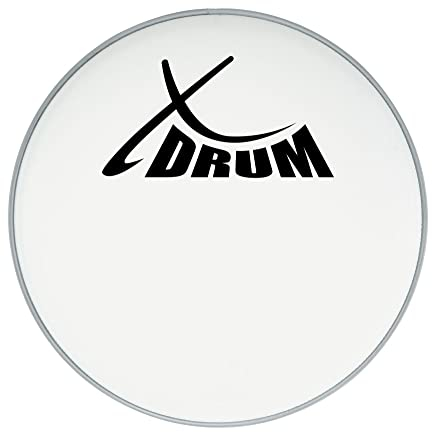 XDrum 20 Coated Kick Drumfell (20 weiß, aufgerauhte Mylar-Schicht, offener, warmer Klang mit dezentem Attack und langem Sustain)