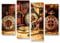 islandburner Bild Bilder auf Leinwand Alte Uhren 4er XXL Poster Leinwandbild Wandbild Dekoartikel Wohnzimmer Marke