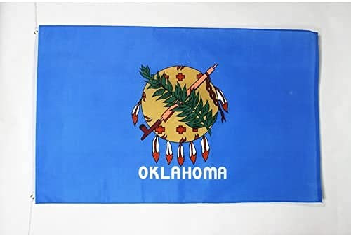AZ FLAG - Drapeau Oklahoma - 150x90 cm - Polyester léger - Drapeau Etat Américain - Usa - Etats-Unis Avec Oeillets Métalliques Intégrés - 80g