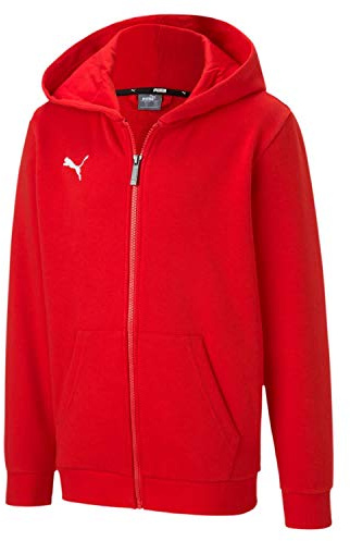 PUMA Jungen teamGOAL 23 Casuals Hooded Jacket Jr Trainingsjacke, Red, 176