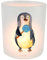 Mr. & Mrs. Panda Kerze Pinguin Lolli - Geschenk, Teelichtglas, Gauner, Blödsinn, Glas Windlicht, Spruch, Kerzenlicht, naschen, Windlicht Kerze,