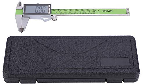 Fafeicy Digitaler Messschieber 150mm mit LED-Display, elektronisches Lineal aus hochfestem Edelstahl, Genauigkeit 0,01 mm, für DIY-Messungen