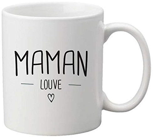 Mug céramique imprimé citation Fête des mères Maman louve ref 2912