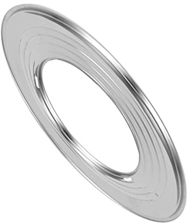 Cabilock Stainless Steel Steam Ring Round Bamboo Steamer Ring Dumpling Steamer Pots Accessories for Dumplings Dim Sum Pastry 28.5 cm