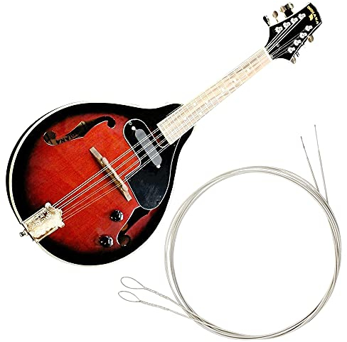 Craymin Steel Nickel Mandolin Strings Light Gaugue (.010-.034) with Loop End