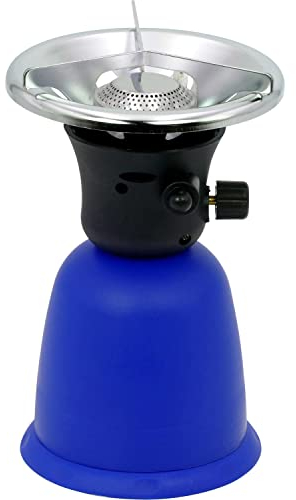 CAMPLORA Gaskocher mit Piezozündung für Stechgaskartuschen 190g, Campingkocher gas, Gaskartuschen Campingkocher 1 flammig mini gas stove, Gaskocher camping, Gasherd camping stove