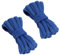 VSUDO 110 cm Cordones Azul Real Ovalados para Zapatillas, Cordones Zapatillas Azul Real de Baloncesto, Oval Royal Blue Shoe Laces, Cordones de Zapatos Azul Real (2 Pares-Azul Real-110cm)