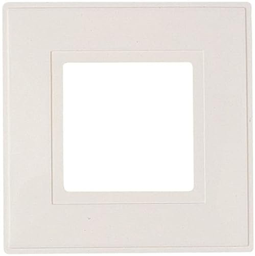 Deck INN White Pack of 2 Single Light Switch Finger Plate Socket - Prevents Finger Marks Around Switch 1 Gang