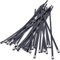 Fascette Metalliche Nere Lunghe 400 x 5,5mm, Fascette Acciaio Inox Lunghe Autobloccanti Resistenti - Rivestimento in PVC, per Recinzioni, Avvolgimenti di Calore di Scarico, Tende Da Sole (30 Pezzi)