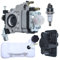 Gubeter Kit de carburador, 43Cc 52Cc 47Cc 40-5 Cg430 Cg520 1E40F-5 40F-5 Tl43 Motor de Gas Desbrozadora Trimmer,
