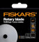 Fiskars Lame de Rechange originale, Lame Rotative en titane pour coupes droites, avec support de Lame, Ø 60 mm, Acier avec revêtement en Titane, 1066044, Grey