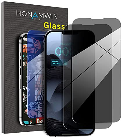 HONAMWINPRO Privacy Screen Protector for iPhone 12 Pro (6.1-Inch) Anti Spy Tempered Glass Protector