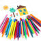 Aolso Ceras de Colores para Niños, 36 Colores Ceras para colorear, Ceras triangulares Segura y no tóxica, Ceras para Colorear para Niños，Kids Ceras de Colores, Óptimo Para Colorear y Dibujar