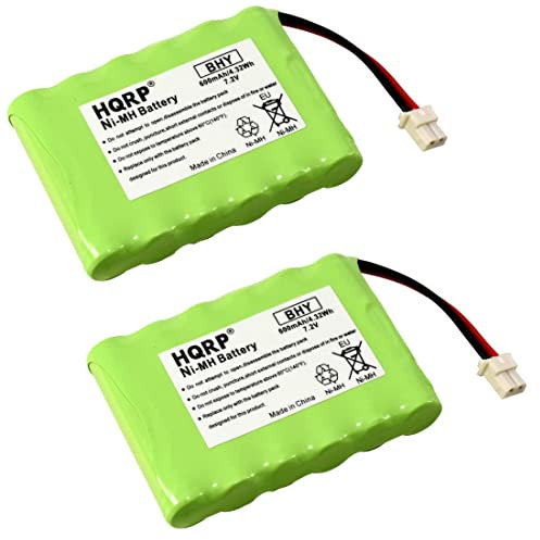 HQRP 2-Pack 7.2V Battery Compatible with Honeywell Intrusion 300-06868 TSS Keypad, 8DLLKP500 8DLTSSCBASE1 8DLWLTP100 WLTP100 LKP500 Lyric Smart Peripheral Wireless Keypad TouchPad ADT