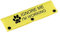 Lustige Hundeleine, für Arbeitshunde, Geschenk, Stop Ignore Me I'm Working Hundeleine, mit Warnung, zum Aufhängen (Stop Ignore Me-YE Sleeve)