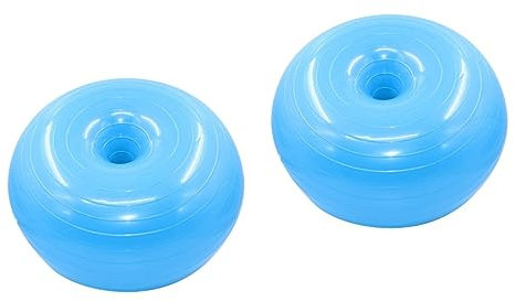 ABOOFAN 2St Fitnessball Gleichgewichtstraining platzen unterstützt Gymnastikstuhl Stange Fitnessgeräte Yoga-Hilfsball PVC-Kugel Sport Gleichgewichtsstuhl Krapfen explosionsgeschützte Kugel