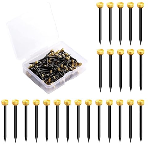 Bilder Nagel, Set mit schweren Wandbildern, Spiegelwandhängematerial, Haken-Set mit Nägeln zum Aufhängen von Bildern für hängende Bilderrahmen Wanddekorationen 100PCS(25mm lang)