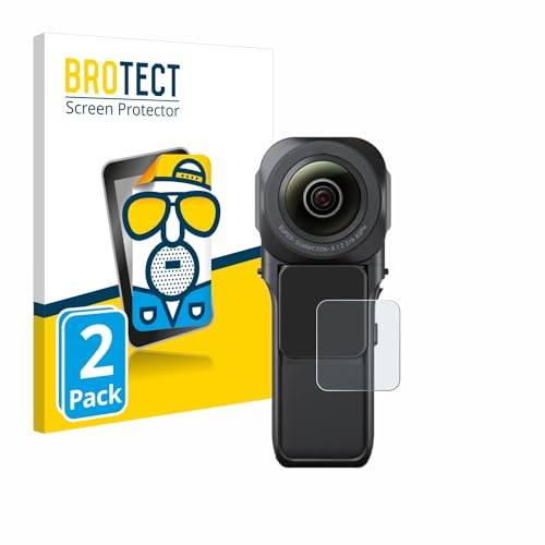 BROTECT Schutzfolie für Insta360 One RS 1-Zoll 360 | 2 Stück Entspiegelnder Displayschutz Made in Germany Matte Displayschutz-Folie Anti-Reflex Anti-Fingerprint Einfache Montage