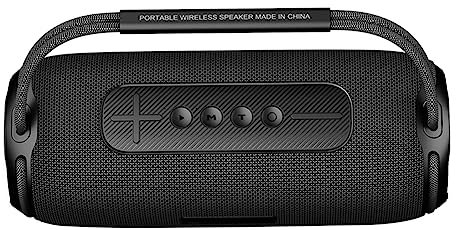 40W TWS portátil Bluetooth altavoz subwoofer Sound Box para Office Outdoor Home Player Negro