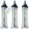 RACEPACE RaceFuel Lot de 3 bouteilles d'eau en gel pliables de 250 ml, sans BPA, avec recette de gel énergétique RaceFuel, code QR, parfaite pour la course, le marathon, le triathlon et le cyclisme (3