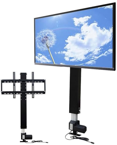 700MM Motorisierter TV Lift Elektrisch, 26-57 TV Hebesystem Motorisiert LCD, Fehrseher Lift mit Fernbedienung - Maximale Schubkraft 1000N/80KG, Wandmontage