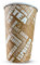CHEF ROYALE 100 x 10oz Brown Printed Paper Cups - Single Wall Disposable Paper Cups for Hot & Cold Drinks - Coffee Cups Perfect for Cafe, Home and More. (100)