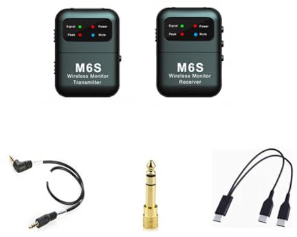 PACHHK 2.4G Wireless in Ear Monitor System Wireless IEM con Ricevitore Trasmettitore Accoppiamento Automatico Professionale in Ear Monitor