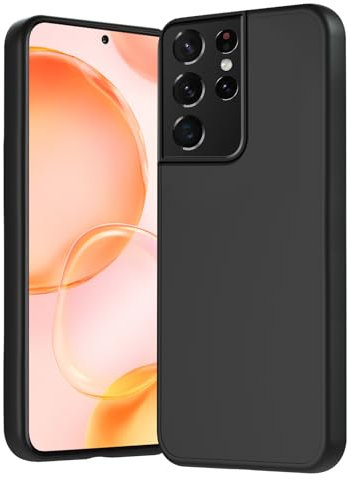 Agedate Dünn Handyhülle für Samsung Galaxy S21 Ultra 5G, Antikratzer, Anti-Schock, Anti-Rutsch Schutzhülle, Unterstützt kabelloses Laden，Anti-Fingerabdruck Fallschutz Handyhülle für S21 Ultra 5G