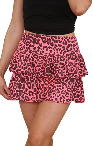STAR FASHION RARA Jupe pour femme Mini jupes RARA plissées évasées jupes tendance pour un look élégant Couleurs fluo