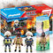 PLAYMOBIL 70649 Schlüsselanhänger Feuerwehrmann 70907 Starter Pack Feuerwehrübung! Ideal für kleine Helden, die Großes bewegen wollen – Spaß und Spannung garantiert
