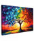 MuchoWow© Impression sur Toile Photo Peinture 60x40 cm Tableau Decoration Murale Chambre Salon Maison Deco Cuisine Arbre - Art - Nature - Coucher de soleil