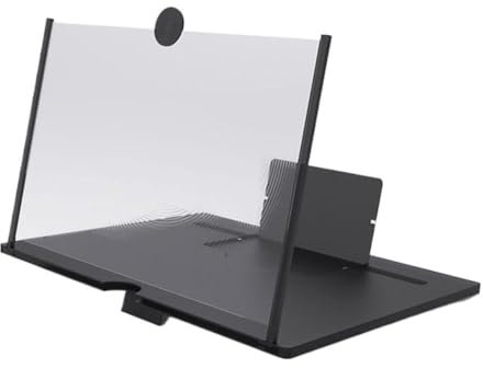 Amplificateur d'écran de téléphone portable - Vidéo HD - Support de bureau 10/12 pour téléphone portable - Pour téléphone portable - 10/12 - Loupe de téléphone portable - Loupe de téléphone portable