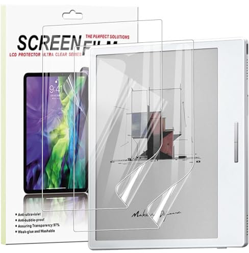 KUSINHOKA 2 Pièces Protection Écran pour Boox Go Color 7 (7 Pouces), Haute Définition [Anti-Rayures] Film Protecteur, Souple PET Transparente Film de Protection D'écran pour Onyx Boox Go Color 7