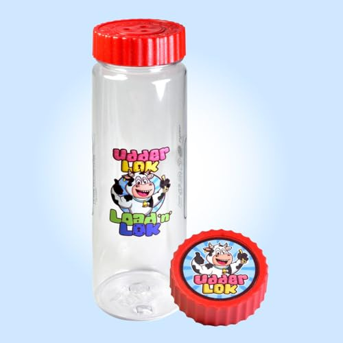 Load 'n' Lok Storage Bottle by UdderLok - The Original Milk Bottle Lock - 750ml (Red)