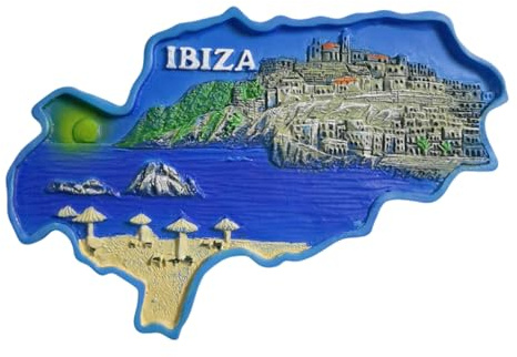 Ibiza Spanien 3D Kühlschrankmagnet Reise Souvenir Kühlschrank Dekoration Handwerk Kollektion
