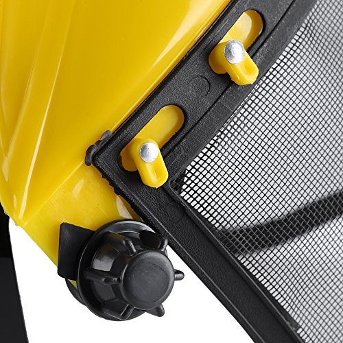 CFTGIW Schutzhelm-Hut mit Vollgesichts-Mesh-Visier für Holzfäller, Motorsense, Forstwirtschaft, Schutz. Das Visier Schützt EIN Netz in der Landwirtschaft. Dies Ist EIN Helm oder Schutzhelm-Hut.
