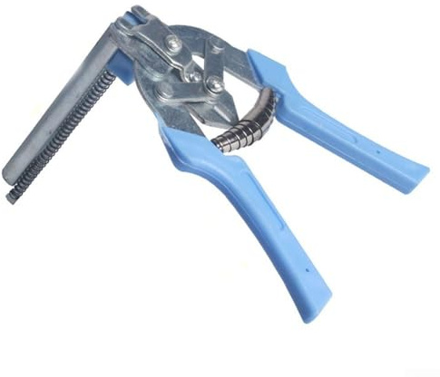 for Ring Plier M Type Nailer Tool with 600 Clips, Wire Ringer Fastener Stapler for Cages, Gabions, Wire Mesh, Chicken Coops, Fencing, Poultry and